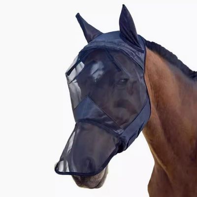 Horse Fly Mask with UV Protection, Long Nose and Ears