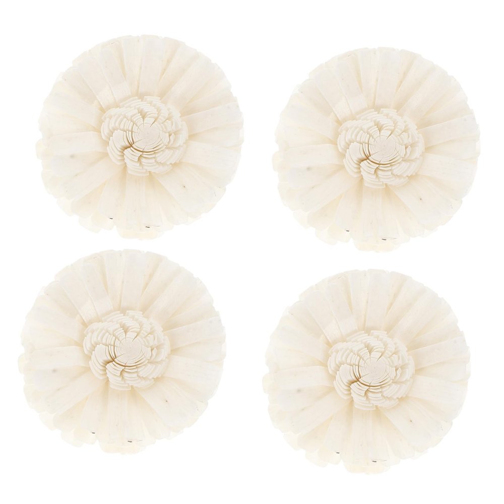 Cabilock 4-Piece Aromatherapy Dried Pressed Flower Bedroom Garland and Baby Decor, Fragrant Pink Arrangement