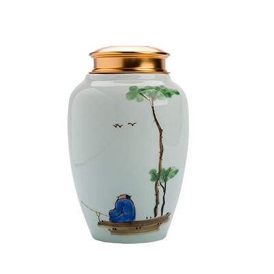 Keepsake Ceramic Pet Urn for Dog or Cat Ashes