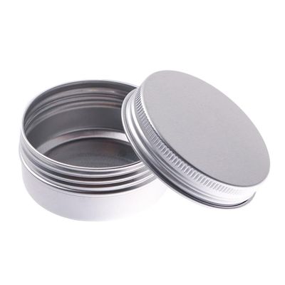 Aluminum Cosmetic Storage Tins, Small Round Tin Containers with Screw-Top Lids for Lip Balm (5)