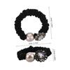 Sparkling Black Rhinestone Hair Ties for Women and Girls view 2