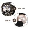 Sparkling Black Rhinestone Hair Ties for Women and Girls view 3