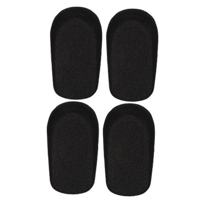 Invisible Height-Increasing Silicone Insoles, 4-Pack, Black