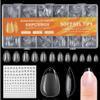 BUTBU Almond Nail Tips, 600 Pieces, Soft Gel Tips view 1