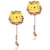 Yardwe 2-Piece Interactive Plush Cat Toys for Chewing and Play, Cartoon-Style, Indoor, Durable view 1