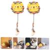 Yardwe 2-Piece Interactive Plush Cat Toys for Chewing and Play, Cartoon-Style, Indoor, Durable view 2