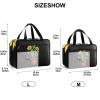 Fustylead Large Medical Storage Bag with Zipper, Empty, Black, Size L view 3