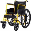 Folding Transport Wheelchair with Full Arms and Swing-Away Footrests view 1