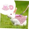 GRIRIW Rabbit Clothing Set with Leash for Small Pets view 3