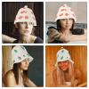 AHIOJEGX Sauna Hats, 2-Pack Felt Sauna Caps, Breathable Reusable Sauna Hats view 4