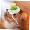 Happyyami 2-Piece Miniature Knit Hat for Small Pets view 3