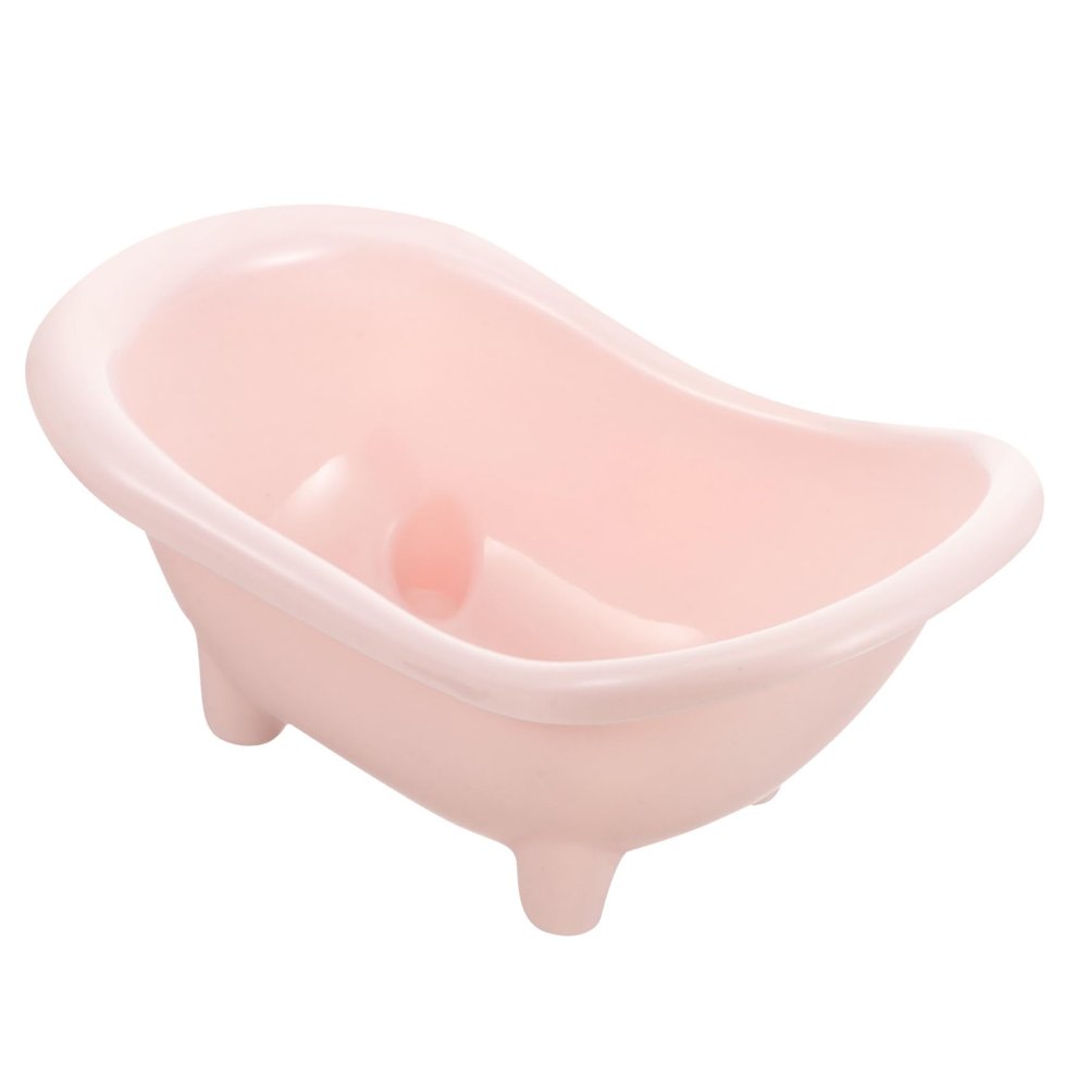 Pink Plastic Hamster Bath for Small Animals, Lightweight and Durable