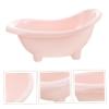 Pink Plastic Hamster Bath for Small Animals, Lightweight and Durable view 3