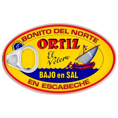 ORTIZ Weier Tuna from the North in Escabeche with Reduced Salt 82 g, 9-Pack