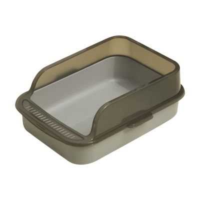 Open Leak-Proof Cat Litter Box, 39 × 28 × 14.5 cm