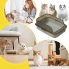 Open Leak-Proof Cat Litter Box, 39 × 28 × 14.5 cm view 3