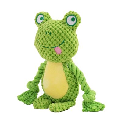 Dog Toy with Squeaker, Cartoon Rope Elephant for Puppies