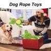 Dog Toy with Squeaker, Cartoon Rope Elephant for Puppies view 3
