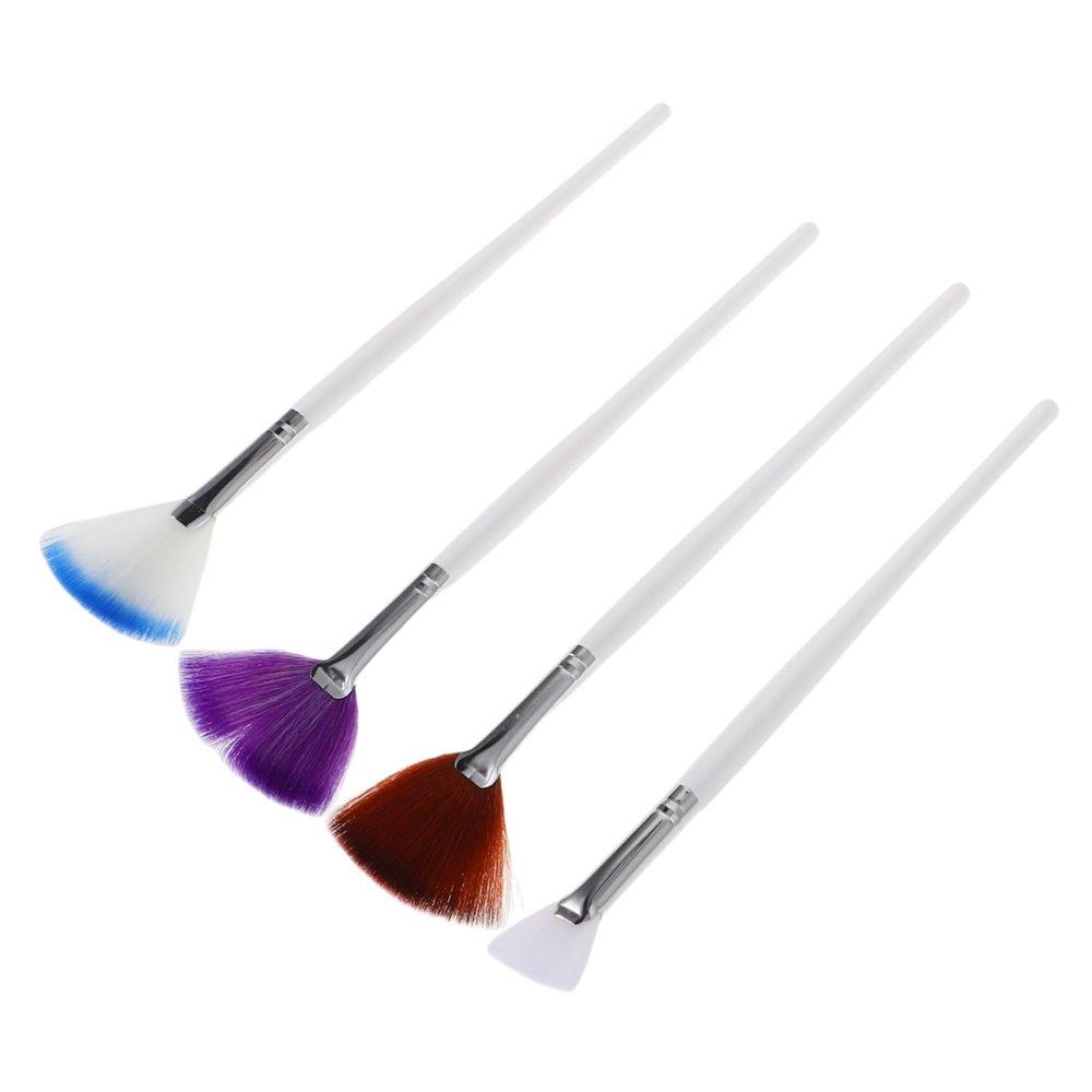 Beaupretty 4-Piece Fan Brushes for Facial Applications