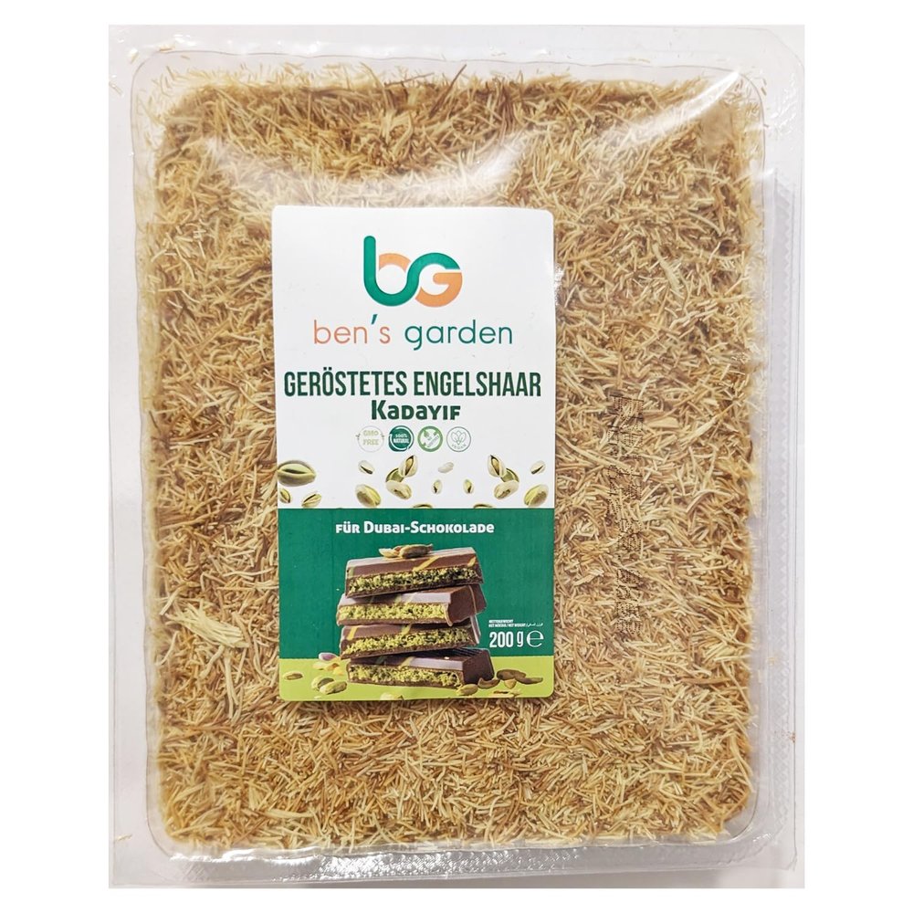 Ben's Garden Kadayif Angel Hair 200 g for Dubai-Style Chocolate