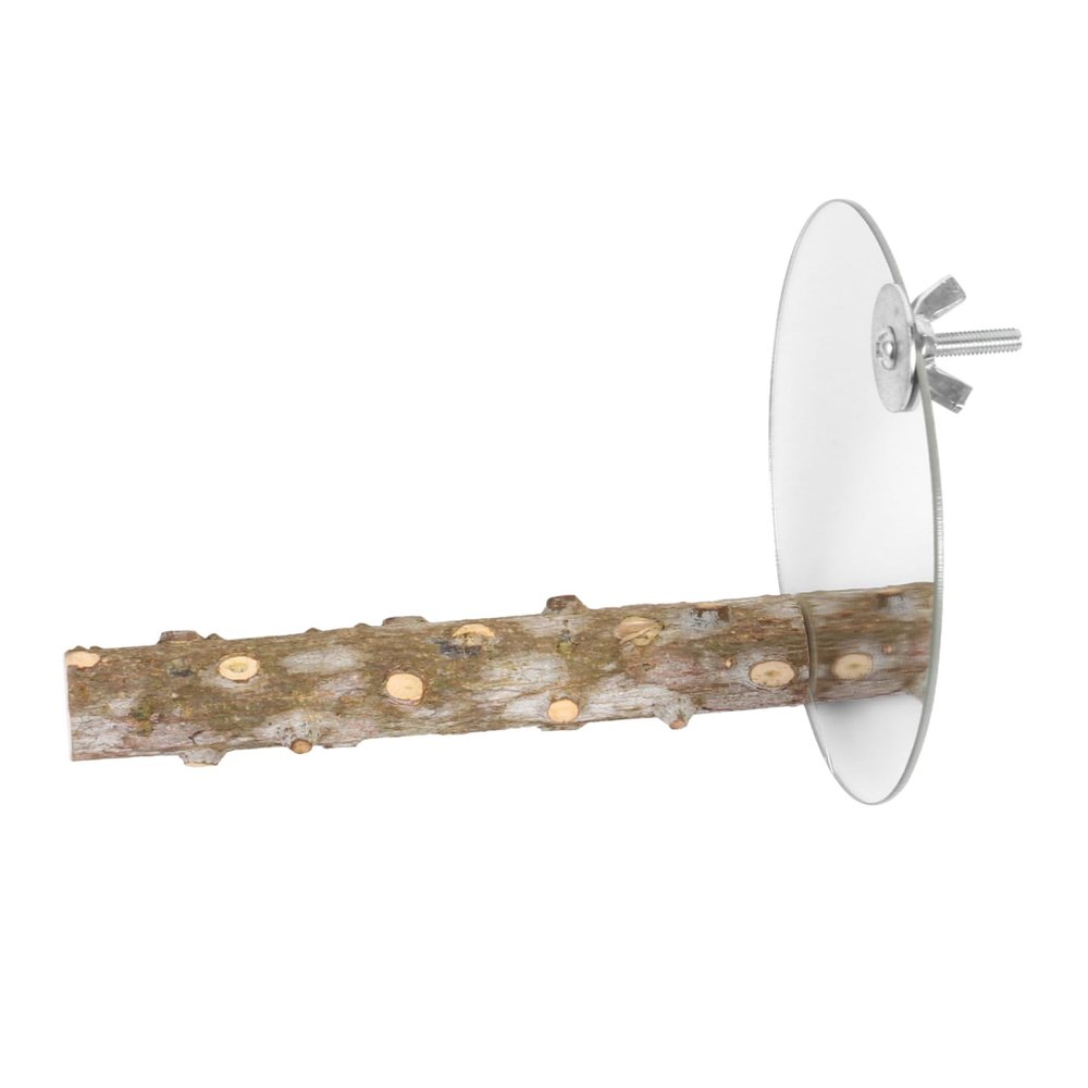CIYODO Pet Wood Perch Mirror