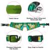 Dog Collar with Bow and Bell, Parrot and White-Flower Pattern, Adjustable Lapel Design, 2-Pack view 4