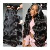 YANG11FAN Brazilian Remy Human Hair Bundles Body Wave, 1/3/4 Bundles, Double-Drawn Extensions for Women (32 32 32) view 1