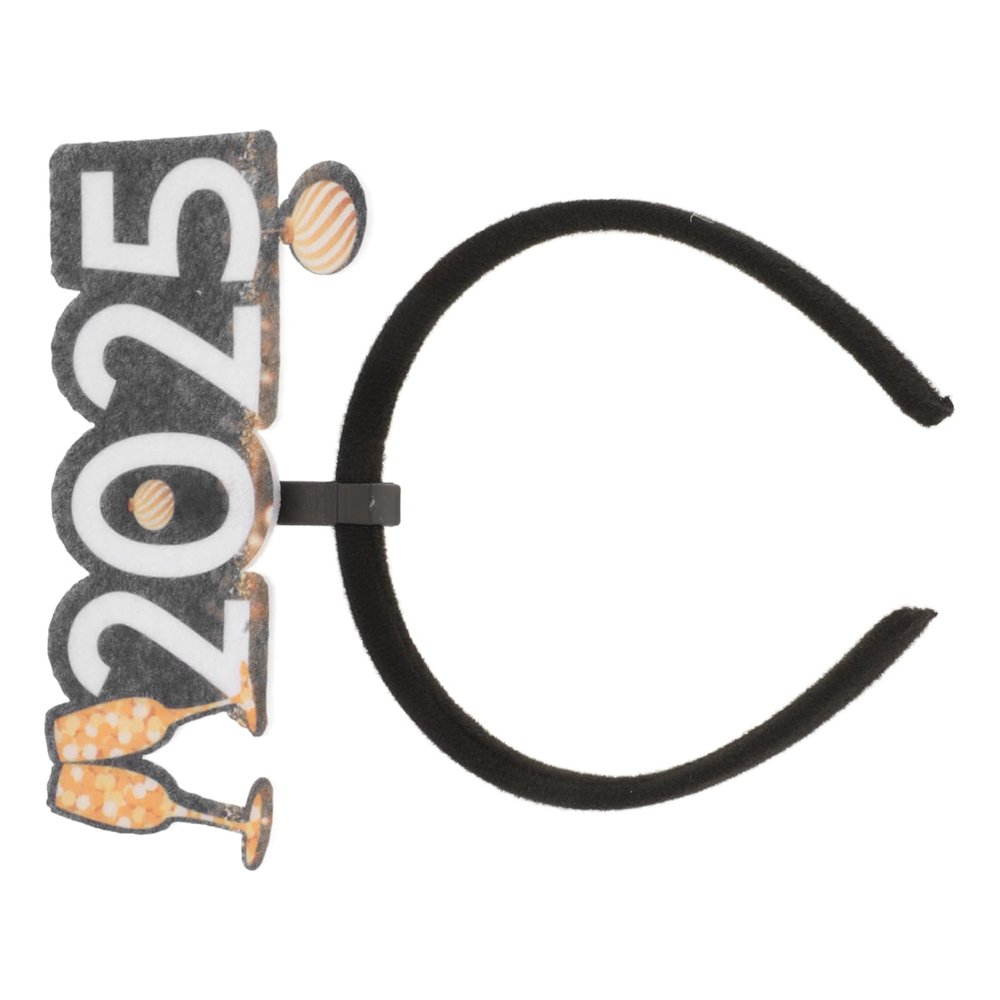 SHERCHPRY New Year's Champagne Flute-Shaped Glitter Headbands