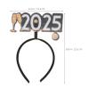 SHERCHPRY New Year's Champagne Flute-Shaped Glitter Headbands view 2