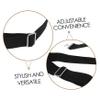 JUMPLAWN Elastic Riding Belt for Women and Girls with Buckle, Black view 3