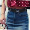 JUMPLAWN Elastic Riding Belt for Women and Girls with Buckle, Black view 4