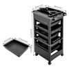 MRKU Beauty Salon Trolley with Wheels and 5 Removable Drawers view 2