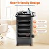 MRKU Beauty Salon Trolley with Wheels and 5 Removable Drawers view 4
