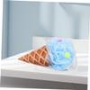 GOOHOCHY Ice Cream Shower Sponges, Soft PE Sponges, 4-Pack, Ice Cream Cone Shape view 4