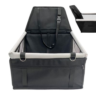 Breathable Waterproof Pet Car Seat for Small Dogs with Removable Washable Cushion