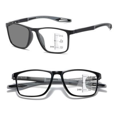 1Pc Photochromic Sunglasses Progressive Multifocal Reading Glasses