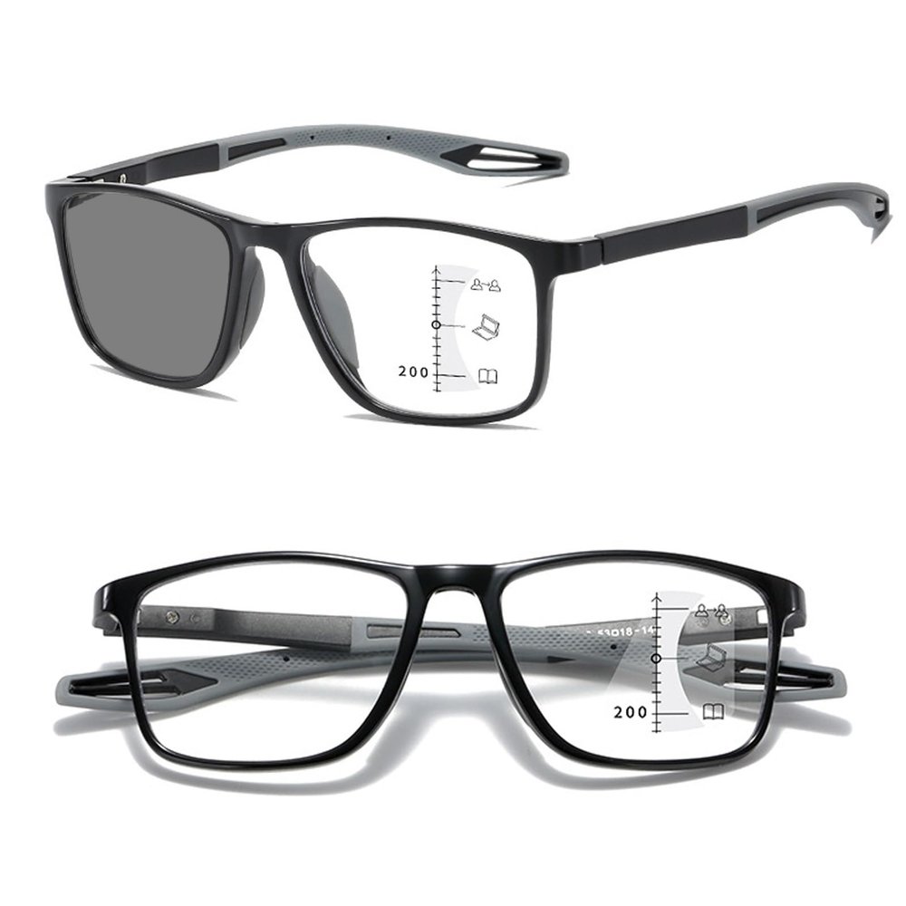 1Pc Photochromic Sunglasses Progressive Multifocal Reading Glasses