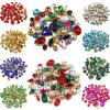 LYHYDMA Rhinestone Mix, Mixed Sizes and Shapes, Cup Chain Trim, Crystal Stones, Gold Claw Settings, Glass Rhinestones for Sewing and Clothing Accessories (Crystal Violet) view 2