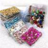 LYHYDMA Rhinestone Mix, Mixed Sizes and Shapes, Cup Chain Trim, Crystal Stones, Gold Claw Settings, Glass Rhinestones for Sewing and Clothing Accessories (Crystal Violet) view 4