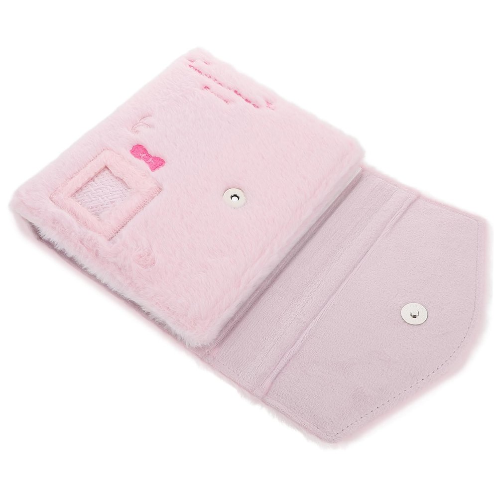 Pink Plush Photo Album, 3-Inch, for Baby Photos and Movie Tickets