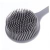 Silicone Bath Brush with Long Handle, 2-Pack, Black view 3