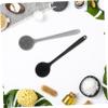 Silicone Bath Brush with Long Handle, 2-Pack, Black view 4