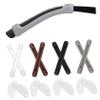 24 Pairs Self-Adhesive D-Shaped Silicone Eyeglass Nose Pads view 1