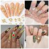 NICENEEDED 120-Piece Gold Nail Charms, Cross, Rose, Heart 3D Nail Art Decorations view 4