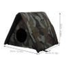 HOUDERCO Insulated Outdoor Cat House, Weatherproof Elevated Shelter for Outdoor Cats view 2