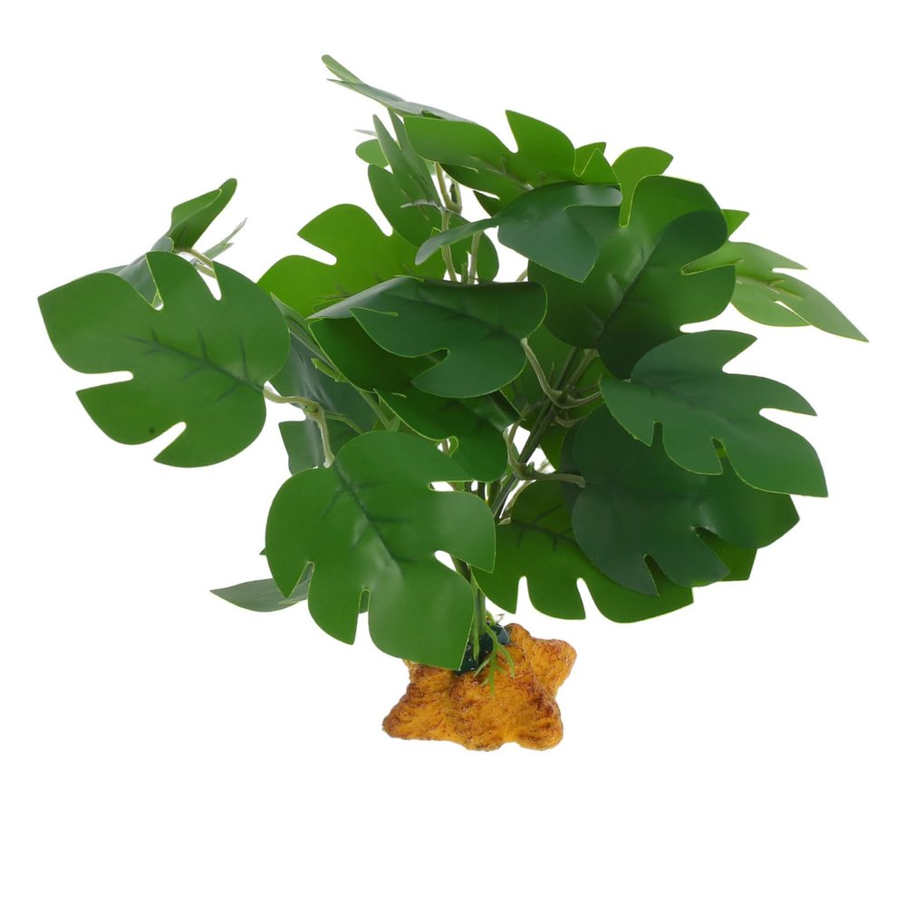CIYODO Artificial Green Pond Plants, Heat-Resistant ABS and Resin Decoration for Reptile Terrariums