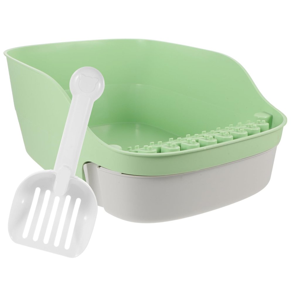 BESPORTBLE Open Cat Litter Box with Scoop, Durable Material, for Kittens