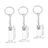 BESTonZON 6-Piece Clear Glass Perfume Bottles with Keychains view 2