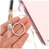 BESTonZON 6-Piece Clear Glass Perfume Bottles with Keychains view 4