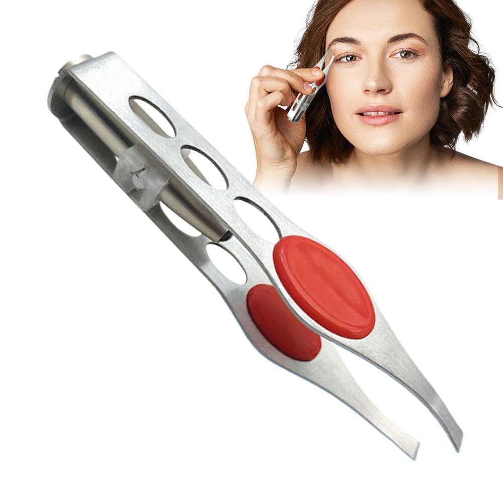 Portable Eyebrow Tweezers for Facial Hair Removal